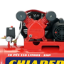 Imagem de Compressor de Ar 10 Pés 110 Litros 140 Lbs Monofásico 110/220V  10/110 RED - Chiaperini