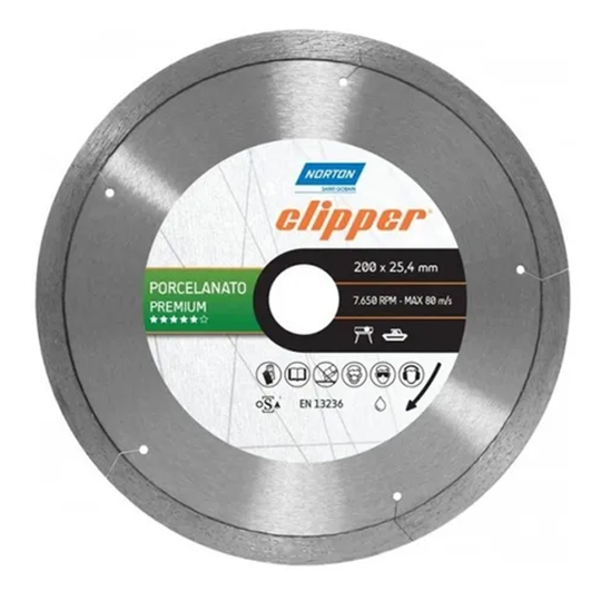 Imagem de Disco de Corte Diamantado 200 x 25.4 mm Clipper - Norton