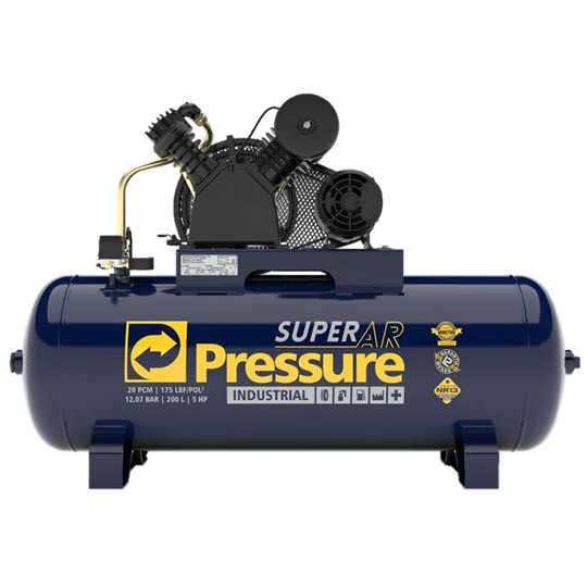 Imagem de Compressor 20 Pés 200 Litros 175 Libras Trifásico - Pressure